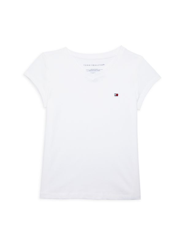 Tommy Hilfiger ?Girl's Cotton V Neck Tee